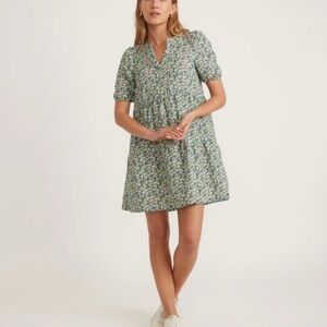 Marine Layer Jamie Ditsy Boho flower Floral Print Mini Dress XS Pockets